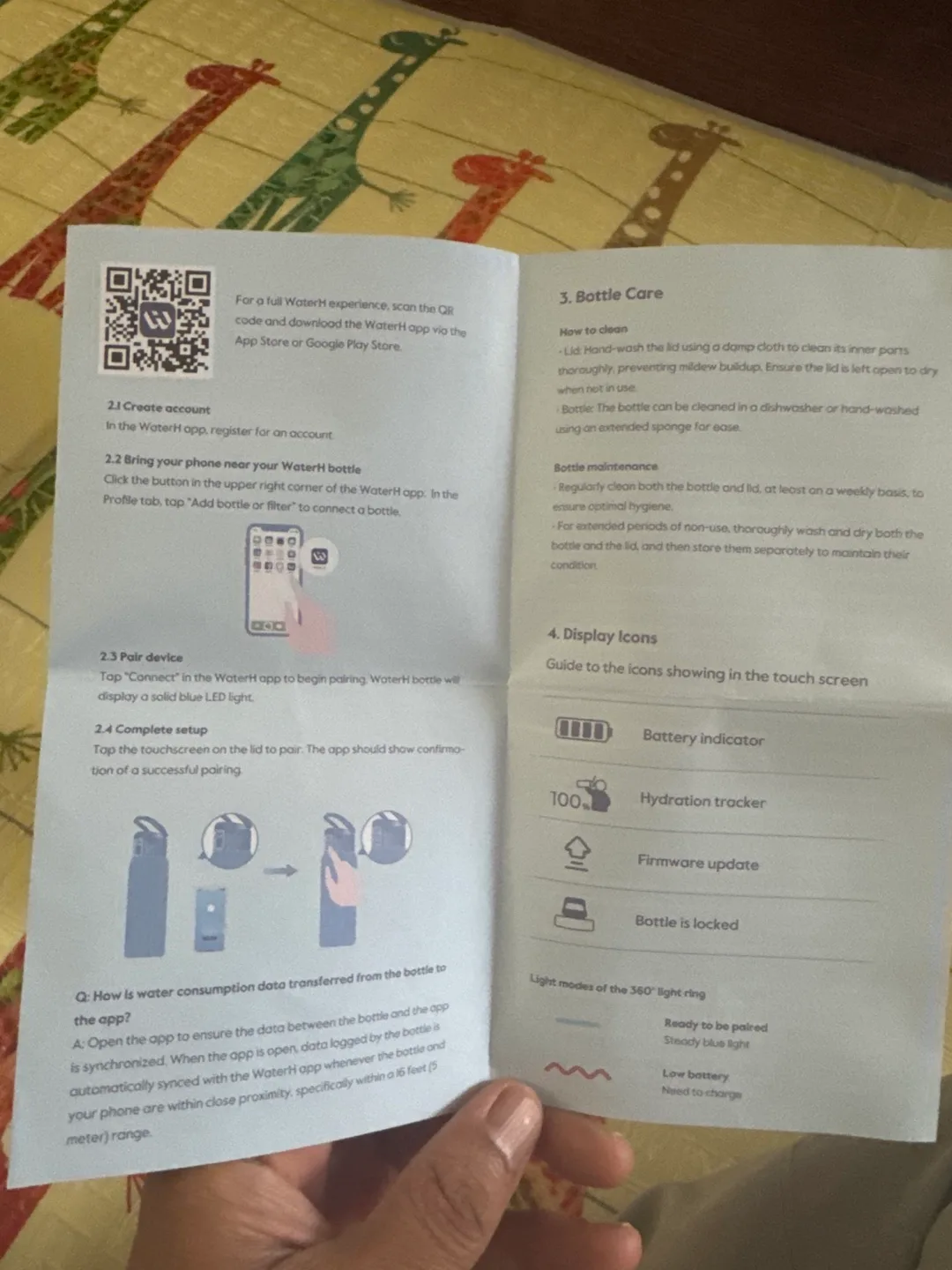 New WaterH Boost Chug Water Bottle w/ Hydration Tracker image indicator(10)