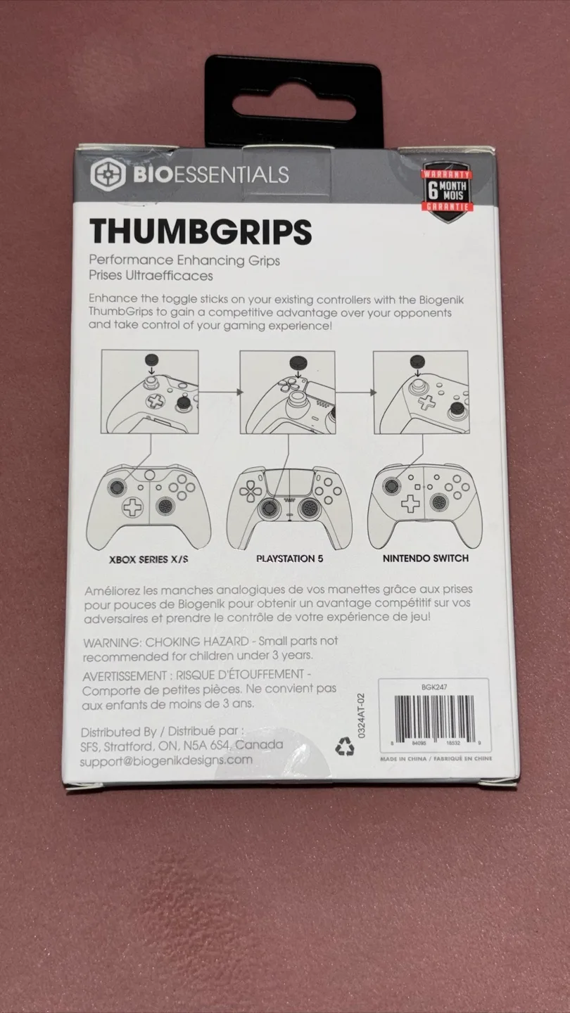 BioEssentials Black Universal Thumb Grips (BNIB) image indicator(3)