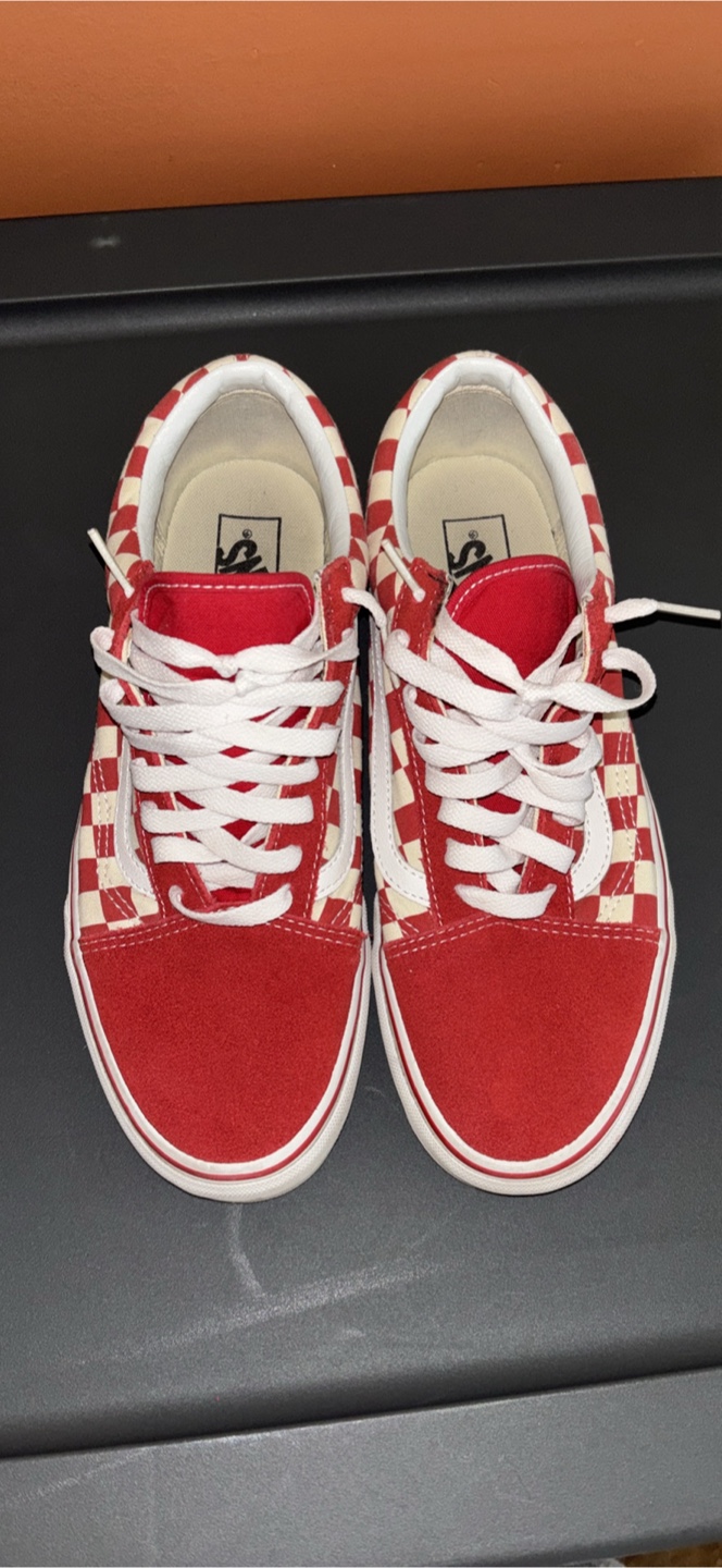 Vans Old Skool Red/White Checkered Shoes
