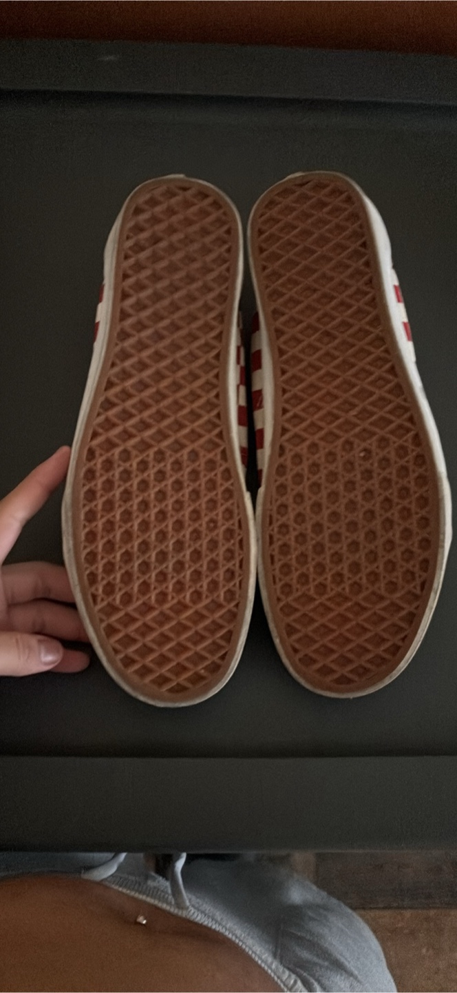 Vans Old Skool Red/White Checkered Shoes - photo 4