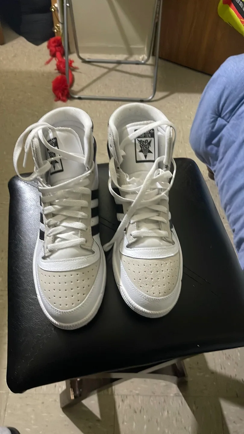 Adidas Top Ten Hi White Sneakers image indicator(2)