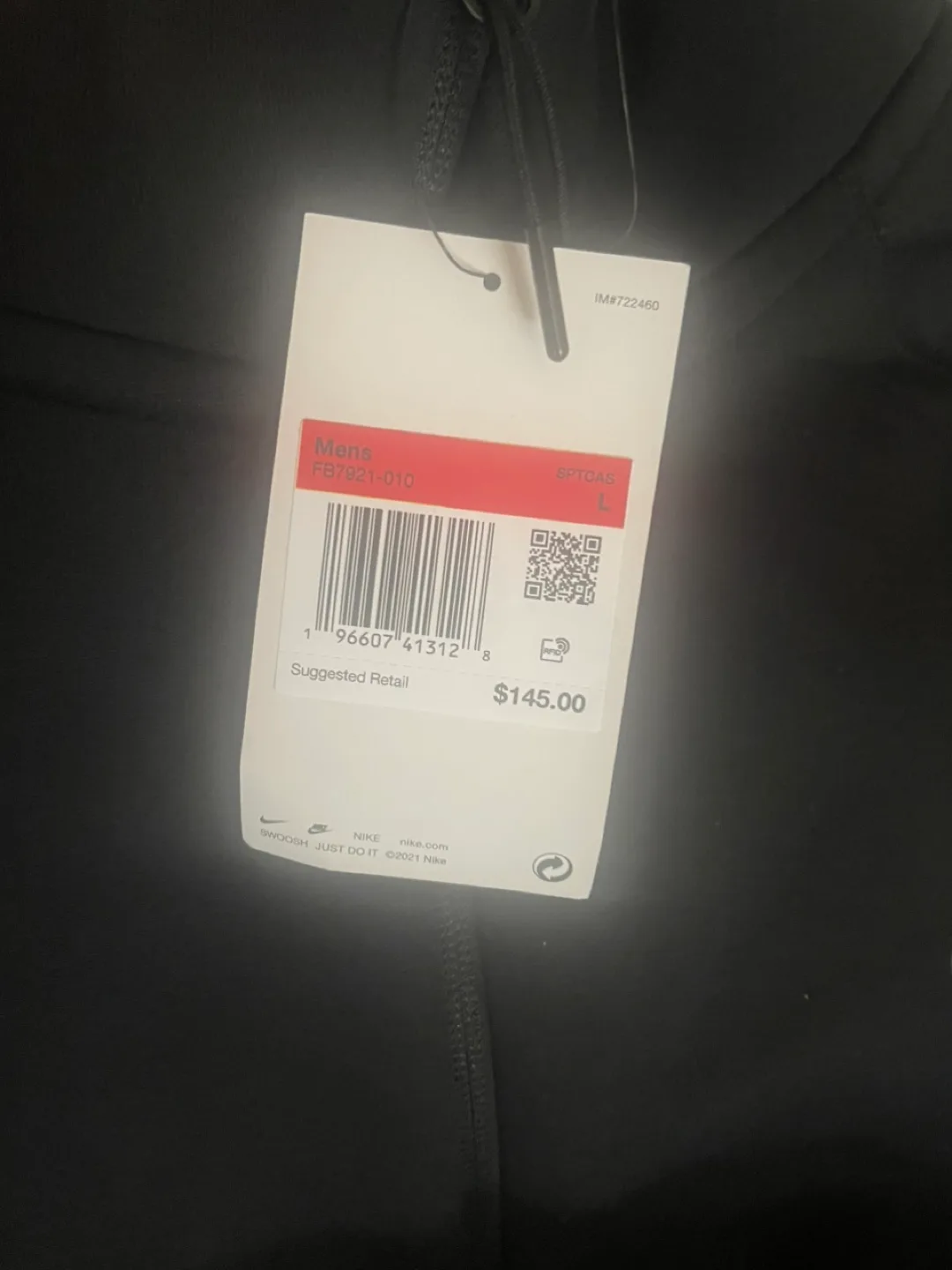 New Nike Tech Fleece Full-Zip Hoodie - Black, Large image indicator(2)