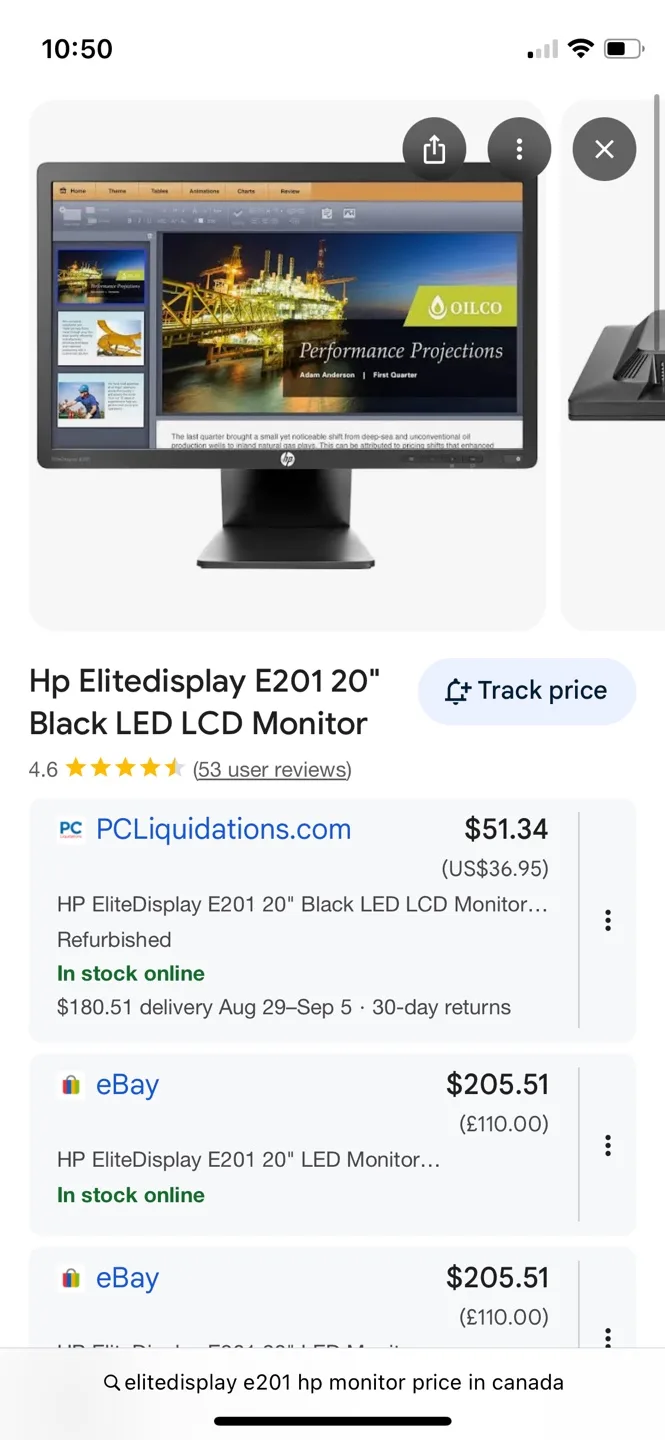 HP EliteDisplay E201 20" Black  Monitor image indicator(5)