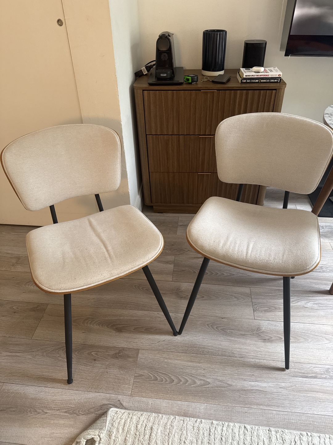 Set of Two Modern Dining Chairs