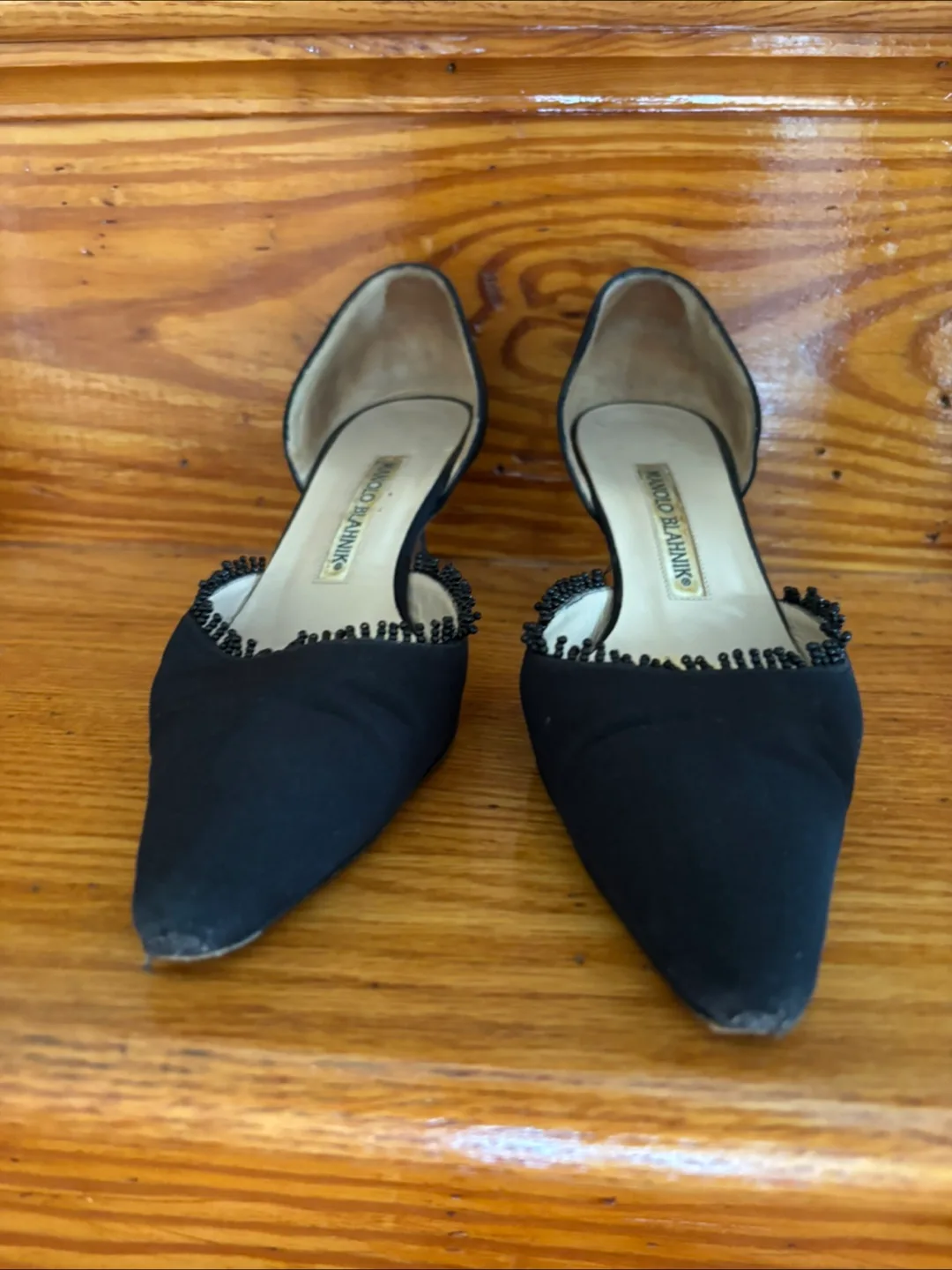 Manolo Blahnik Signature Kitten Heels size 6 .5 (36 1/2) image indicator(2)