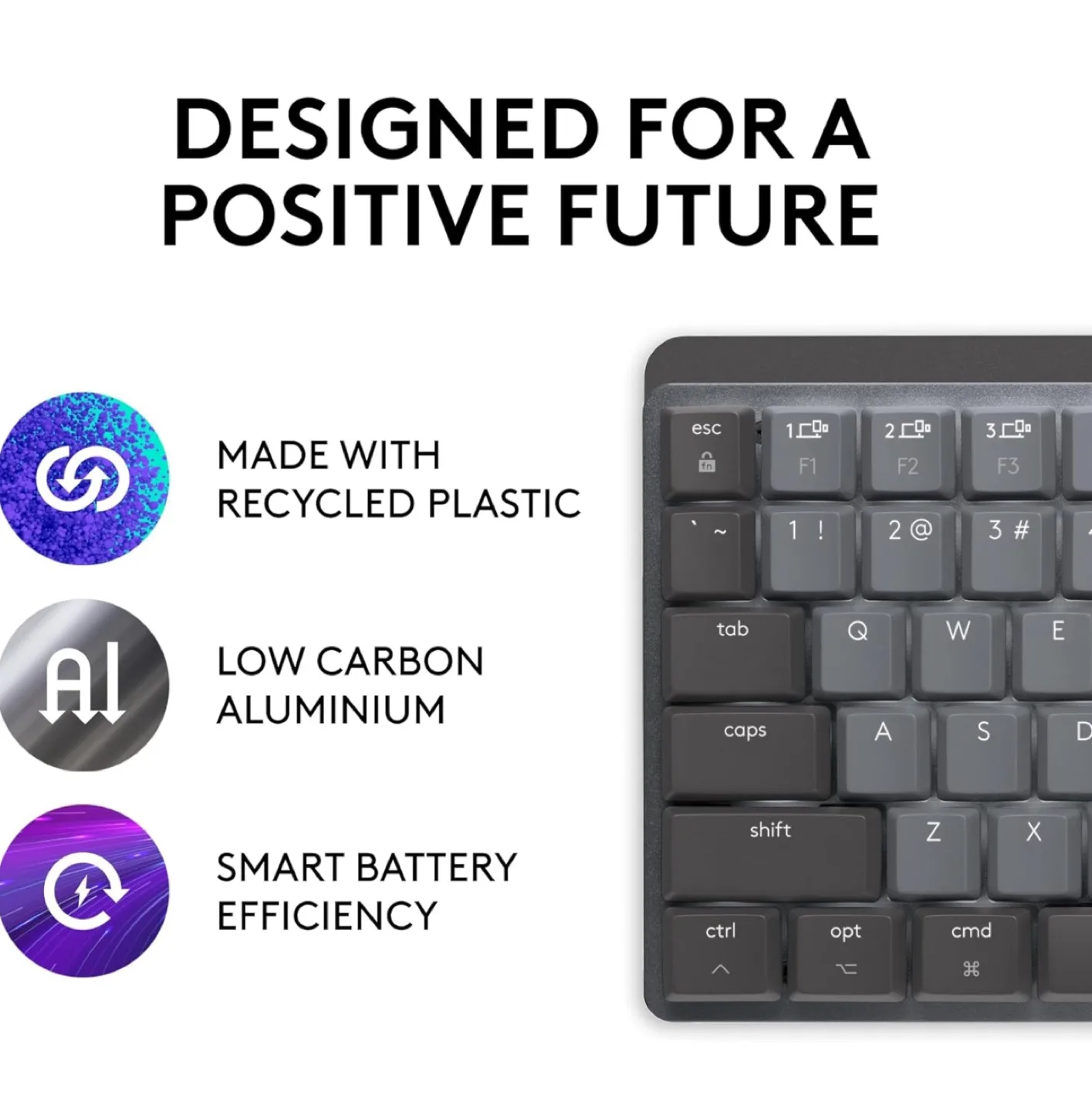 Logitech MX Mechanical Mini for Mac Wireless Keyboard image indicator(5)