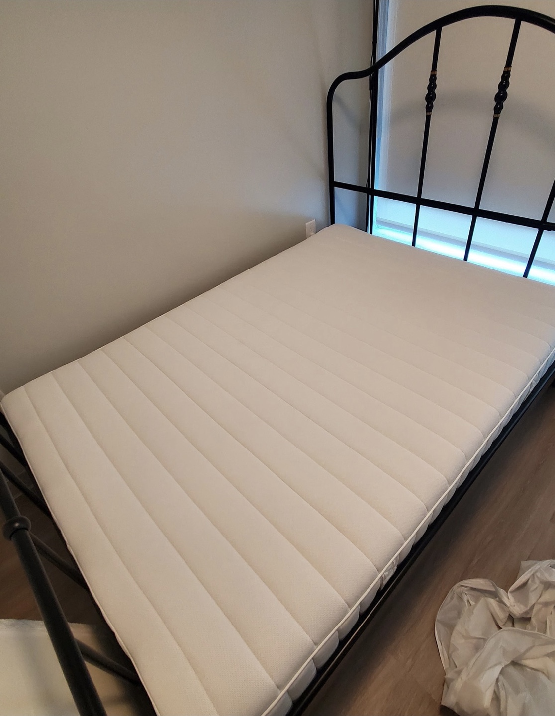 IKEA VALEVÅG Full Mattress & topper&Metal Frame/Mirror