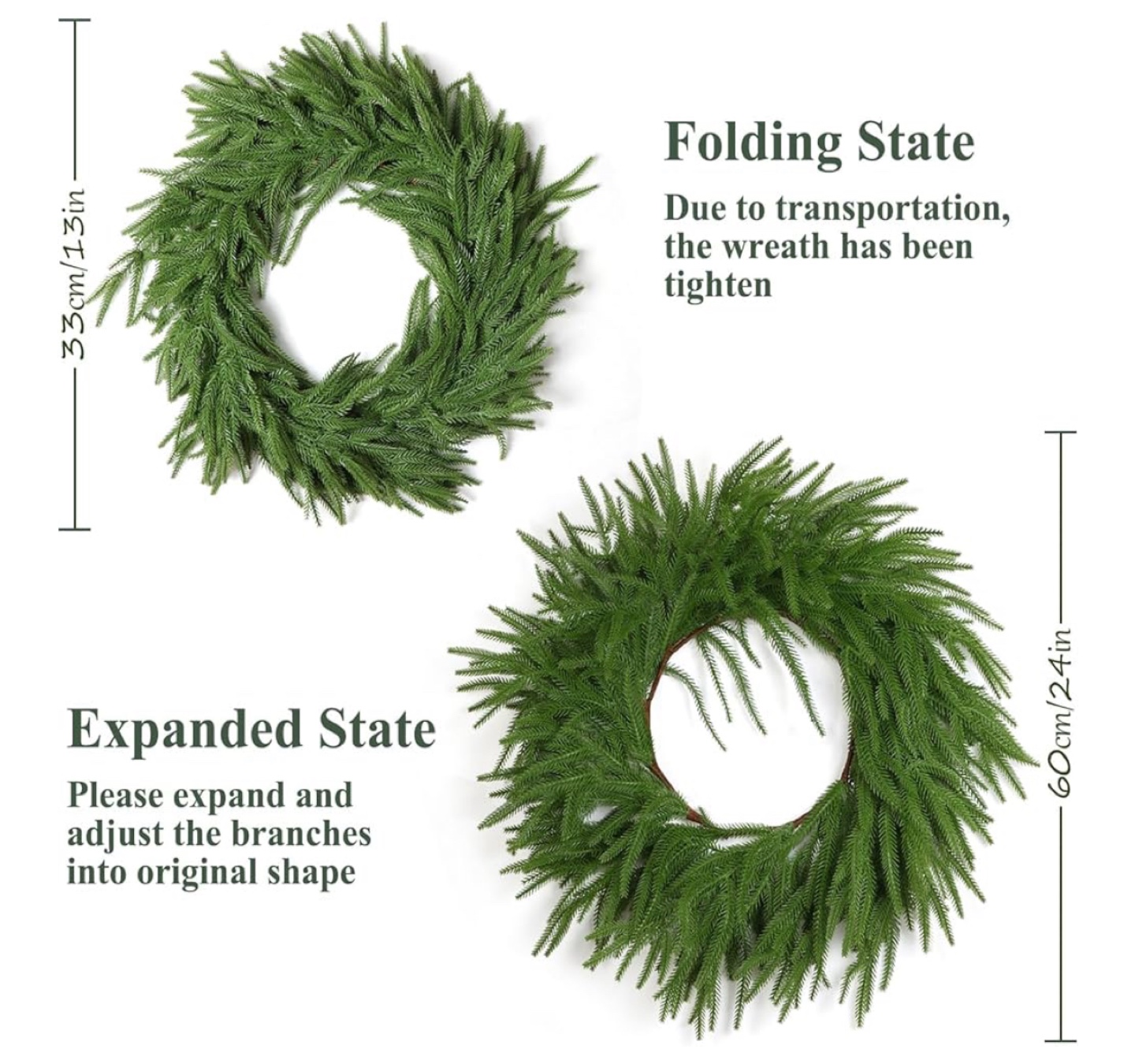 Real Touch Norfolk Pine Greenery Garland - photo 2