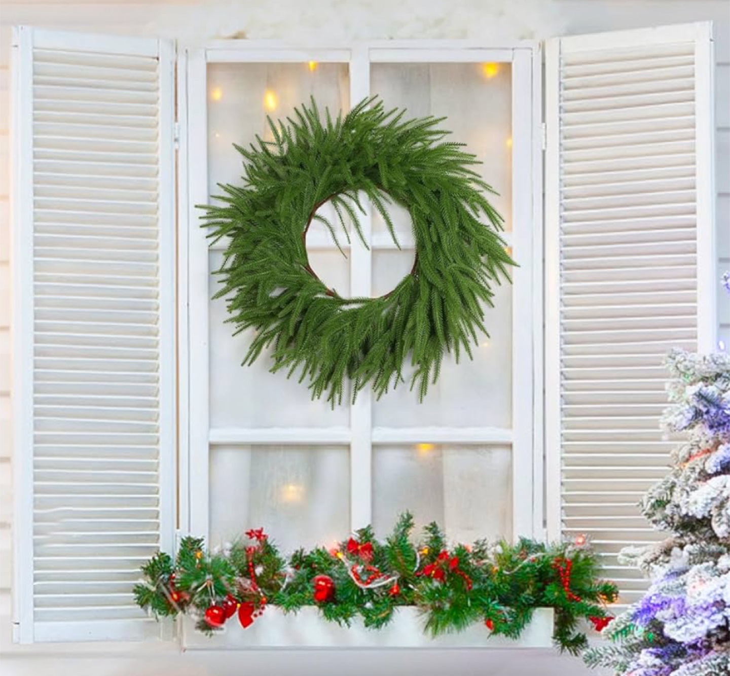 Real Touch Norfolk Pine Greenery Garland