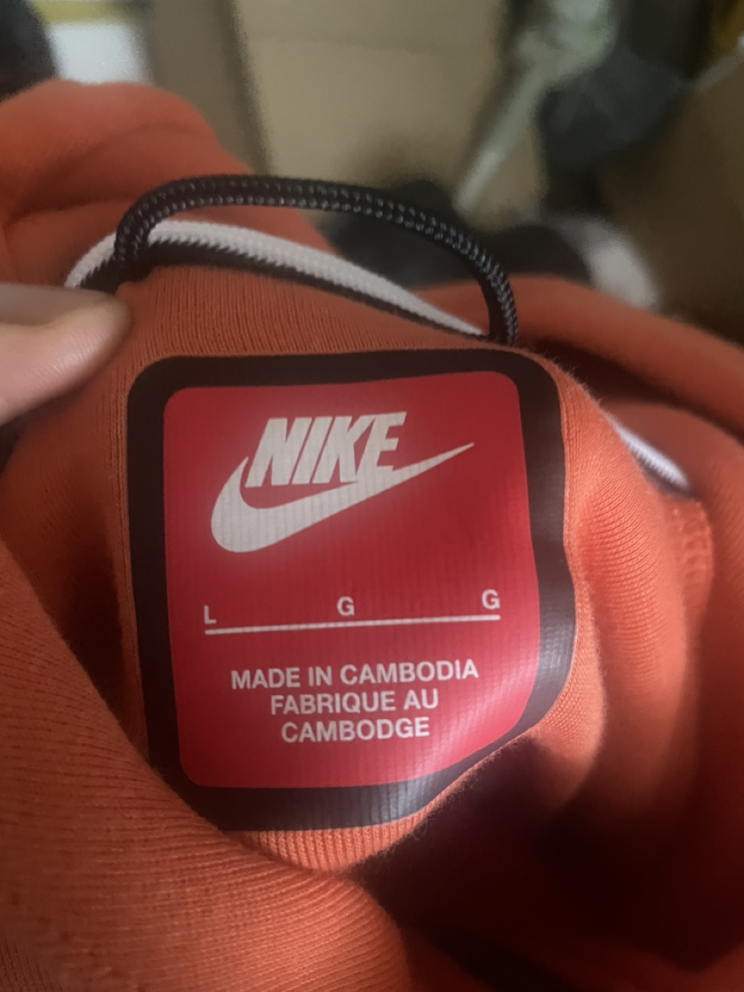 Nike Tech Fleece Hoodie - Orange, Size L - photo 4