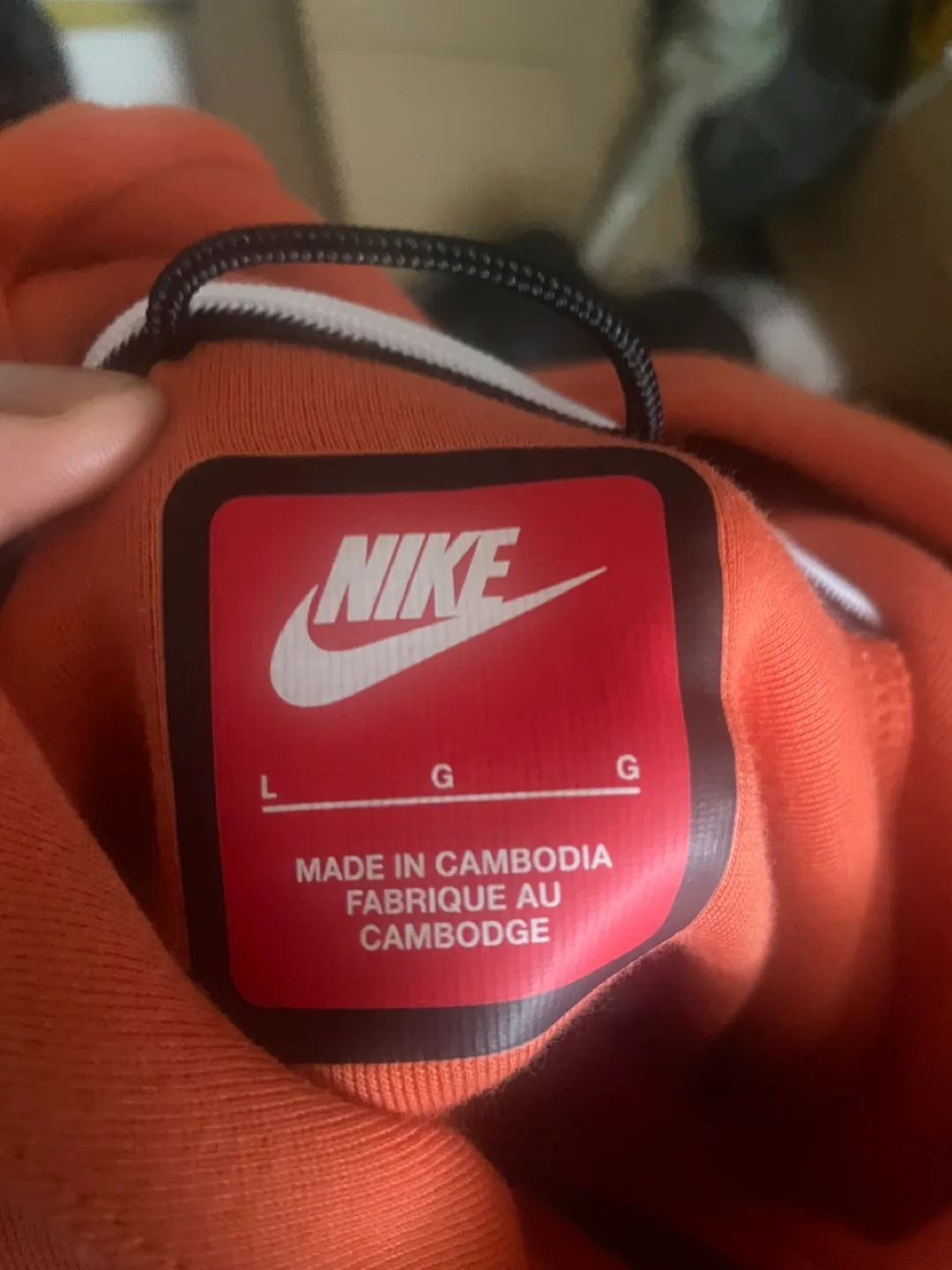 Nike Tech Fleece Hoodie - Orange, Size L image indicator(4)