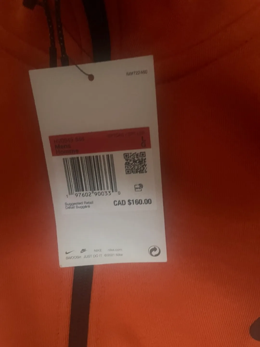Nike Tech Fleece Hoodie - Orange, Size L image indicator(2)