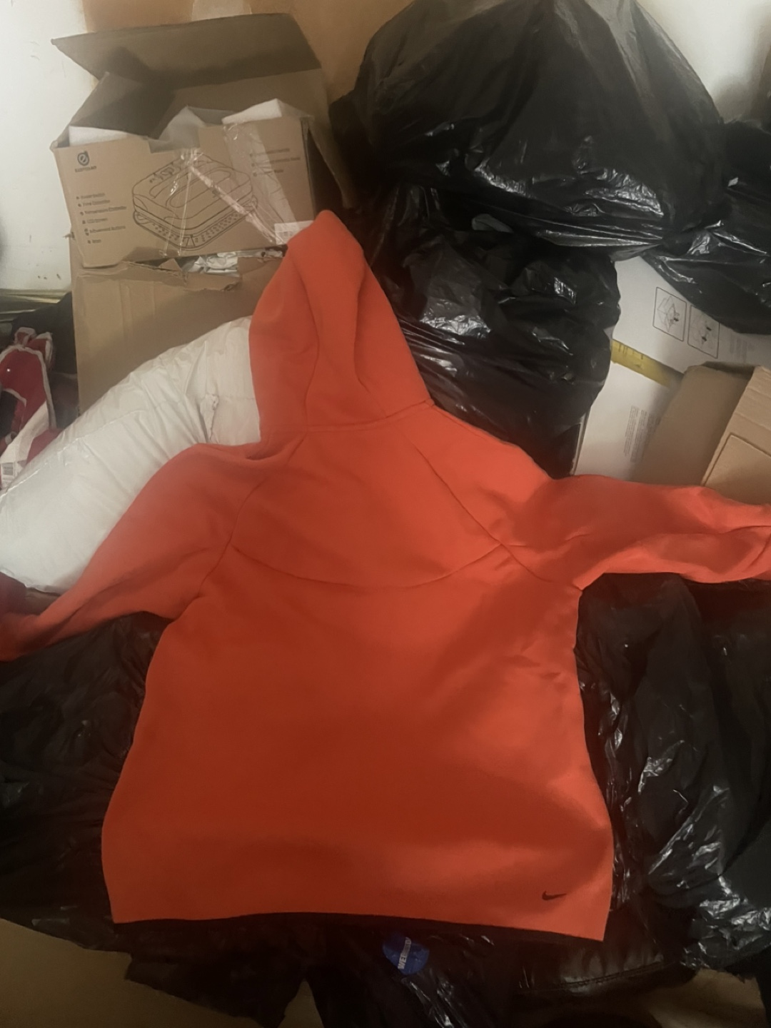 Nike Tech Fleece Hoodie - Orange, Size L - photo 3