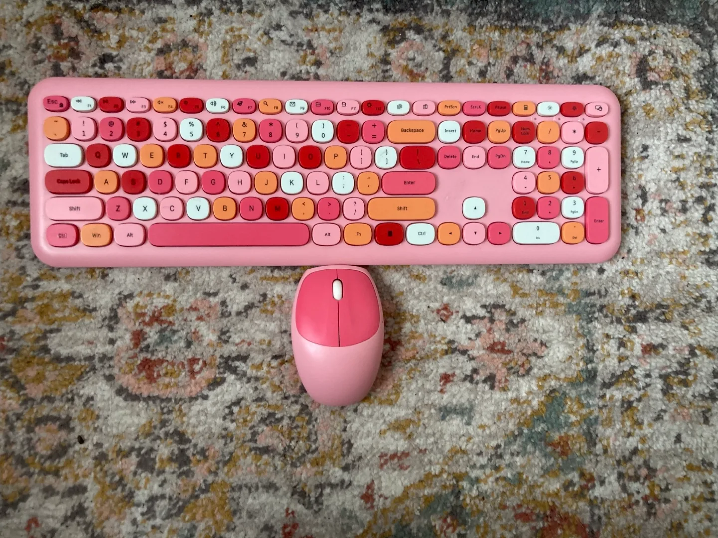 Pink Wireless Keyboard and Mouse Combo thumbnail