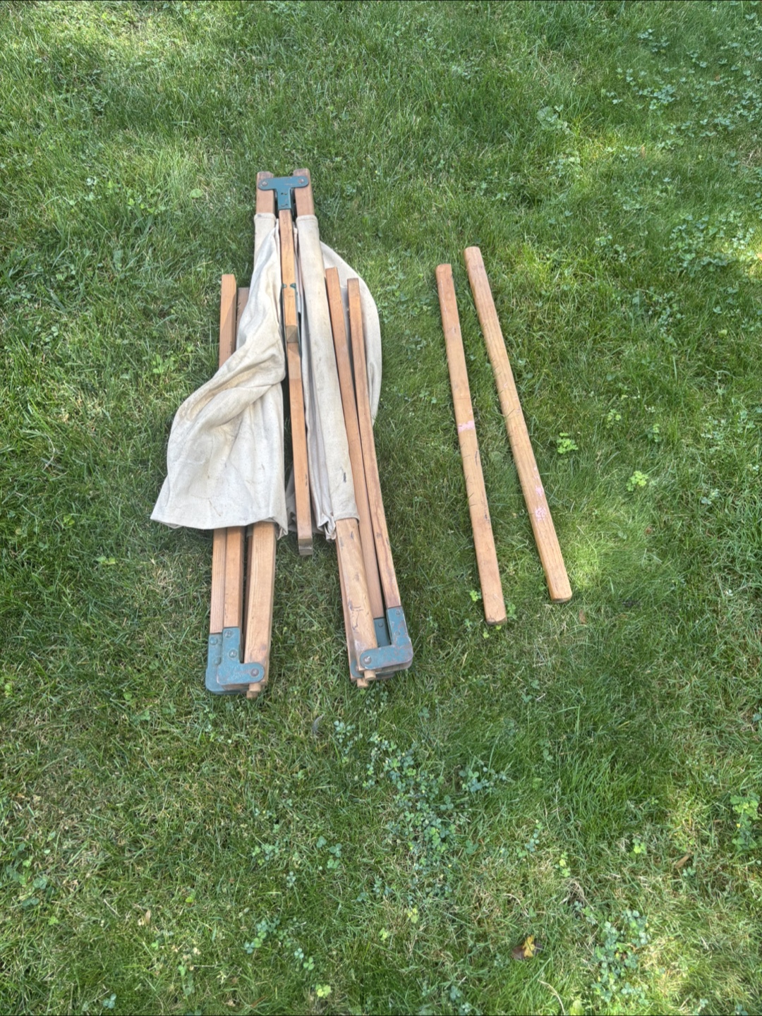 Vintage Army Folding Camp Cot - photo 2