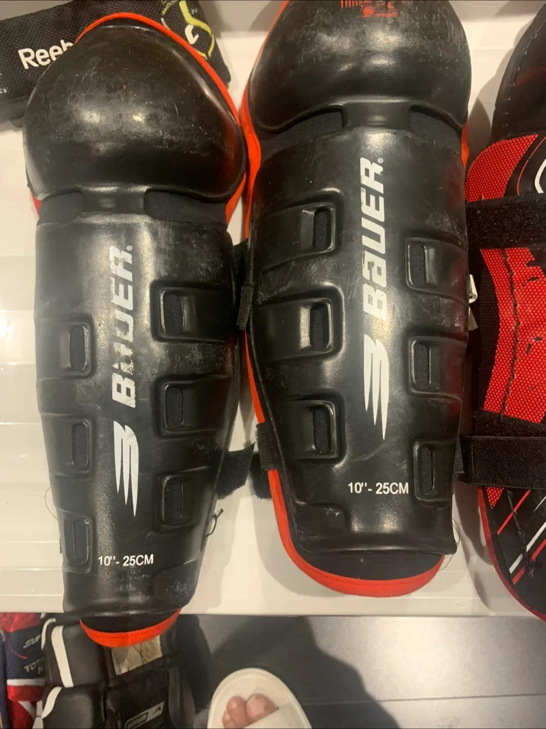 Bauer Hockey Shin Guards - 10 inch thumbnail