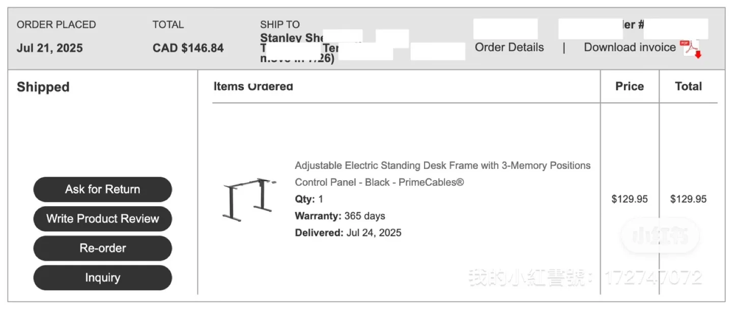 New PrimeCables Adjustable Electric Standing Desk Frame image indicator(5)