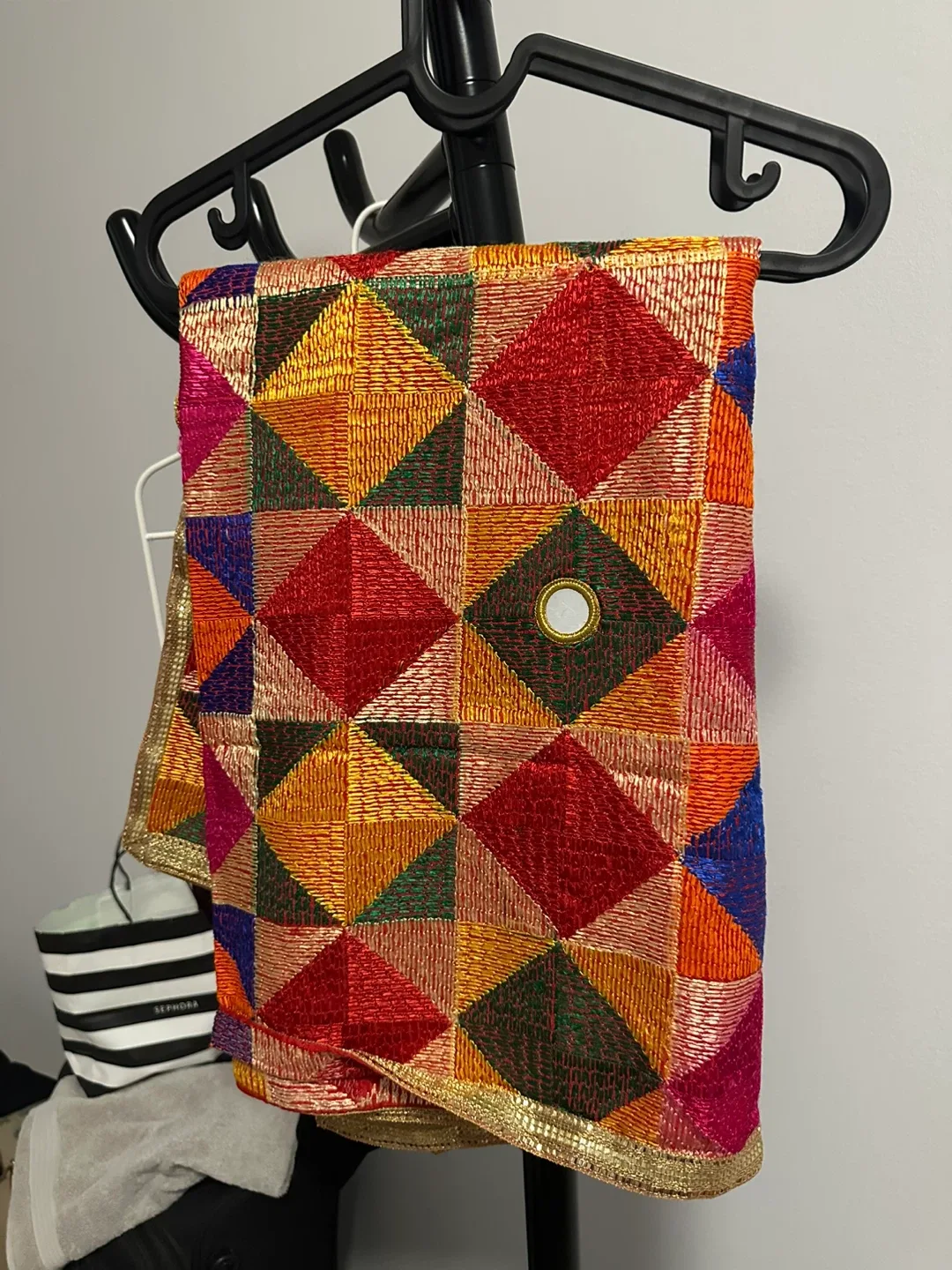 Phulkari Dupatta - Traditional Punjabi Scarf thumbnail