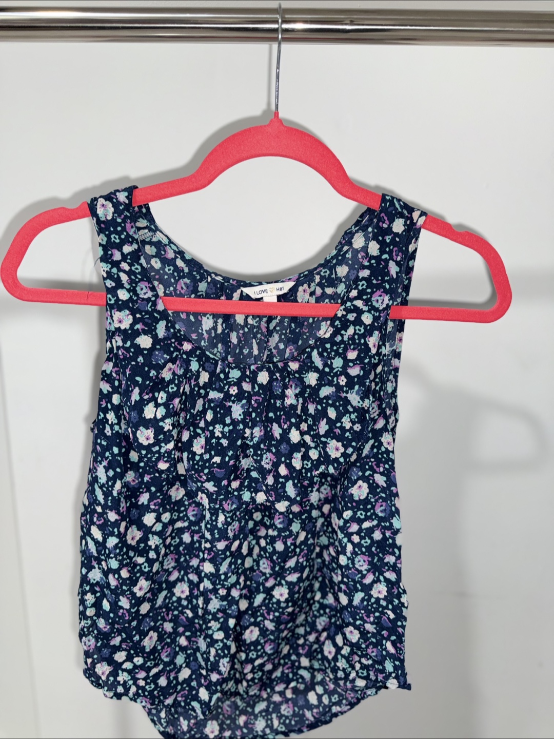 I Love H81 Floral Sleeveless Top