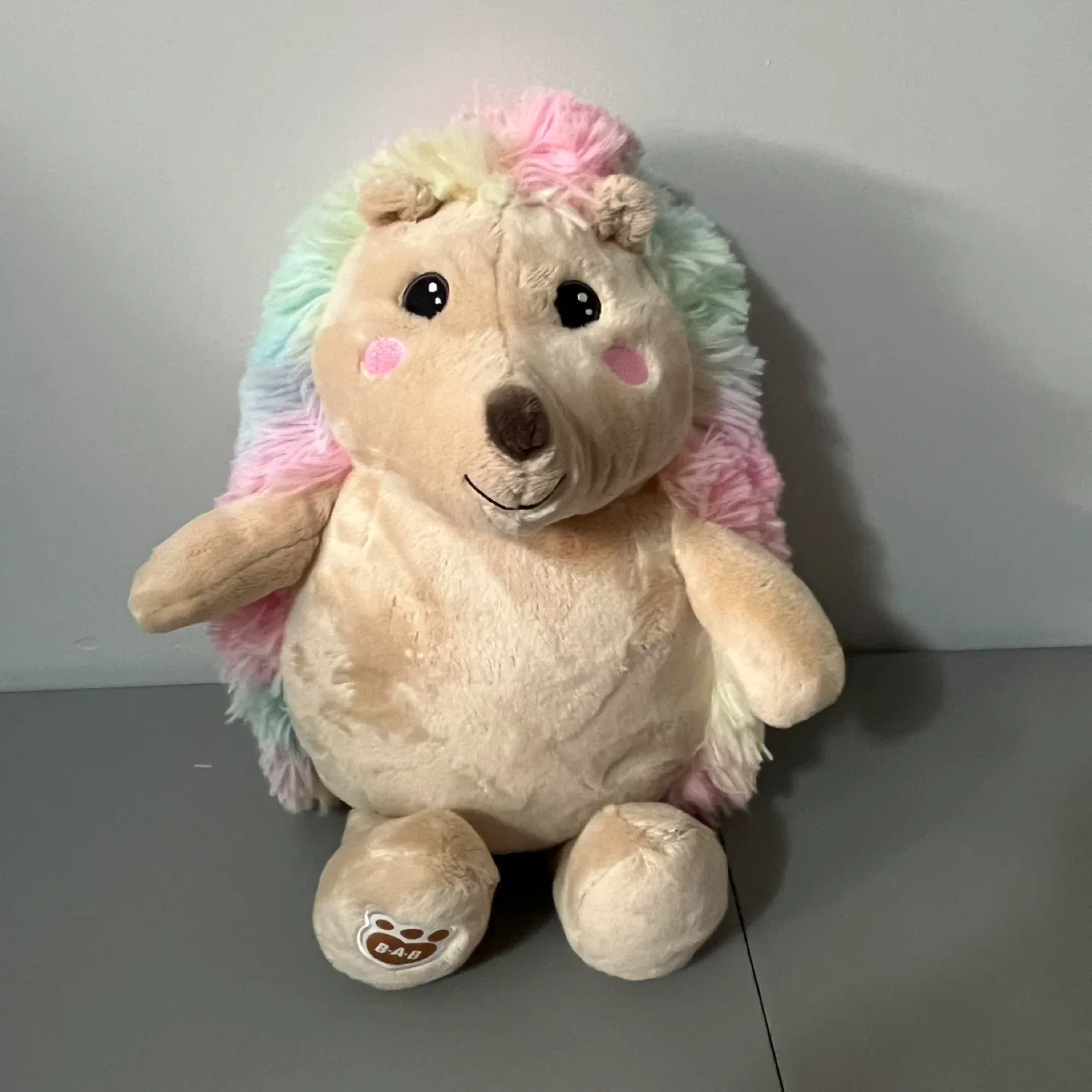 Build-A-Bear Cool Quills Hedgehog Stuffed Anima Rainbow 2023