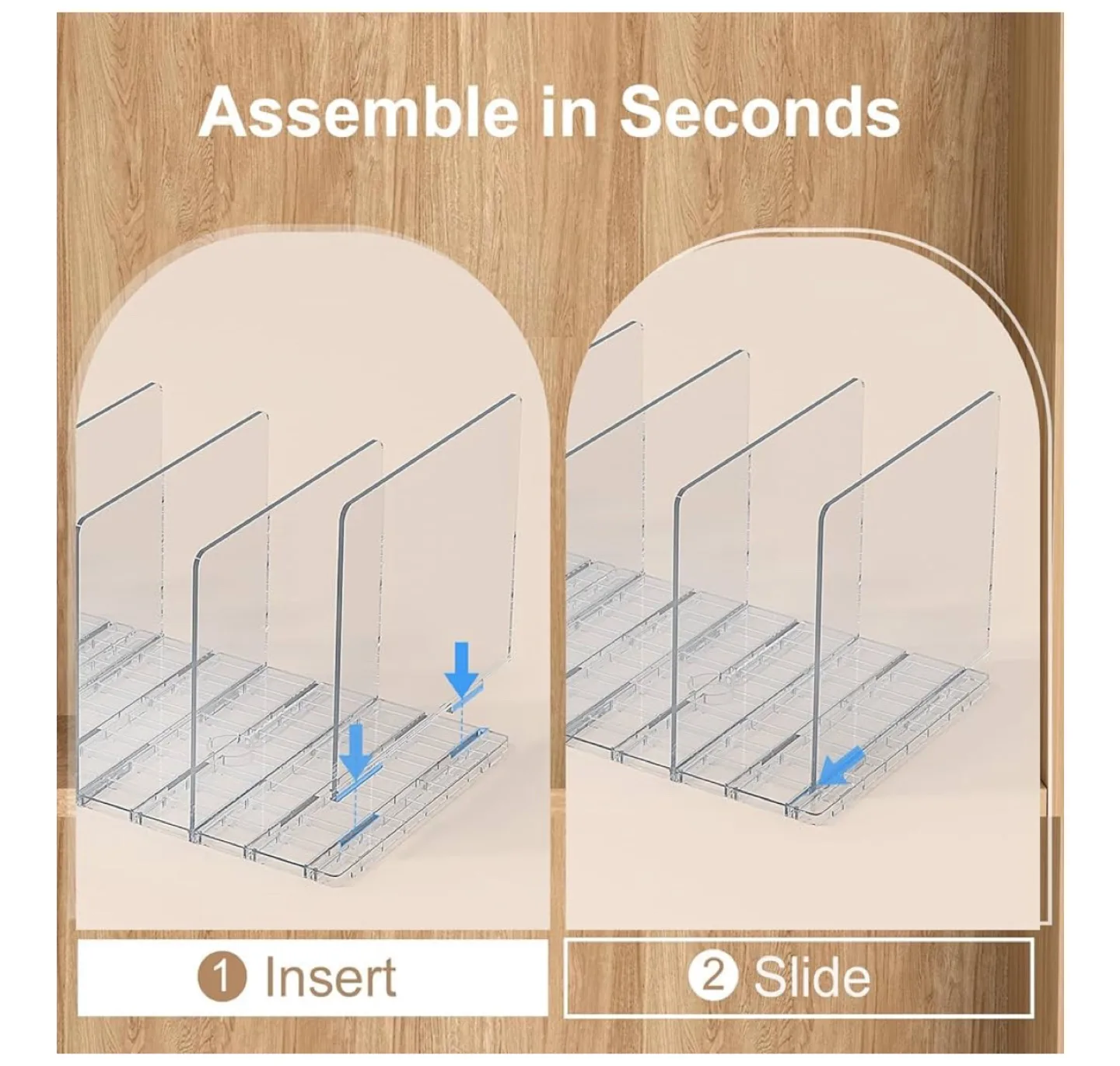 2 Pack Closet Organizer Dividers for Purses & Bags image indicator(4)