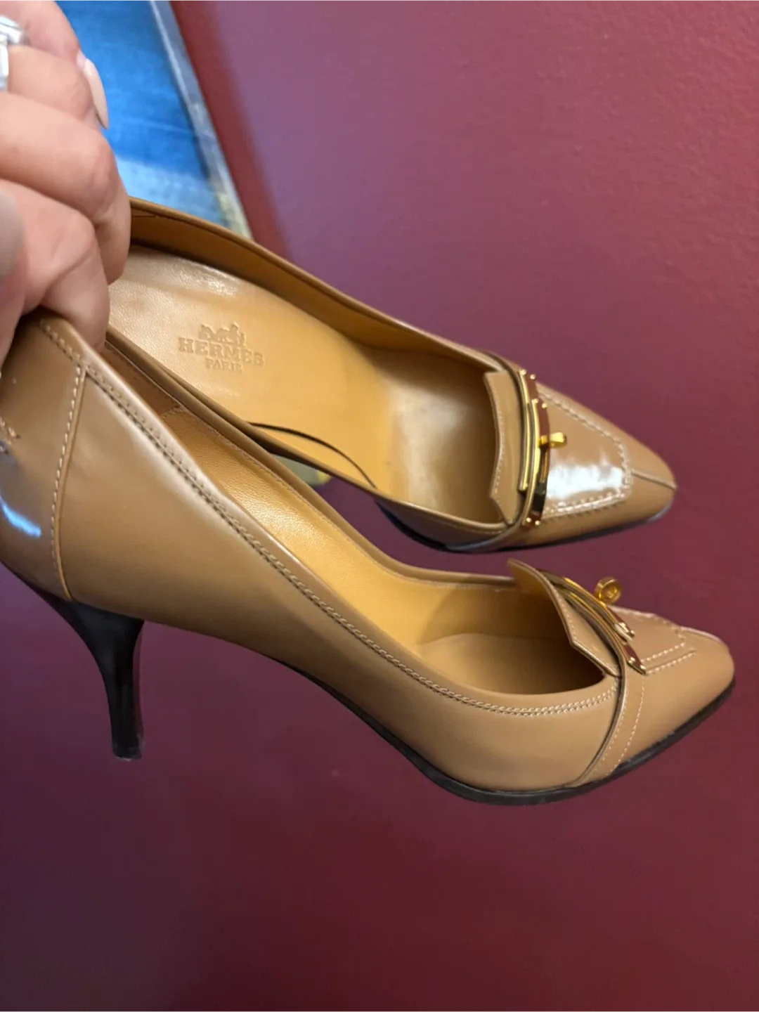 Authentic Hermes Paris Heels image indicator(2)