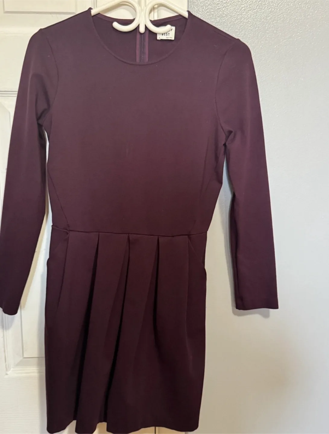 Aritzia Sunday best mahogany dress M