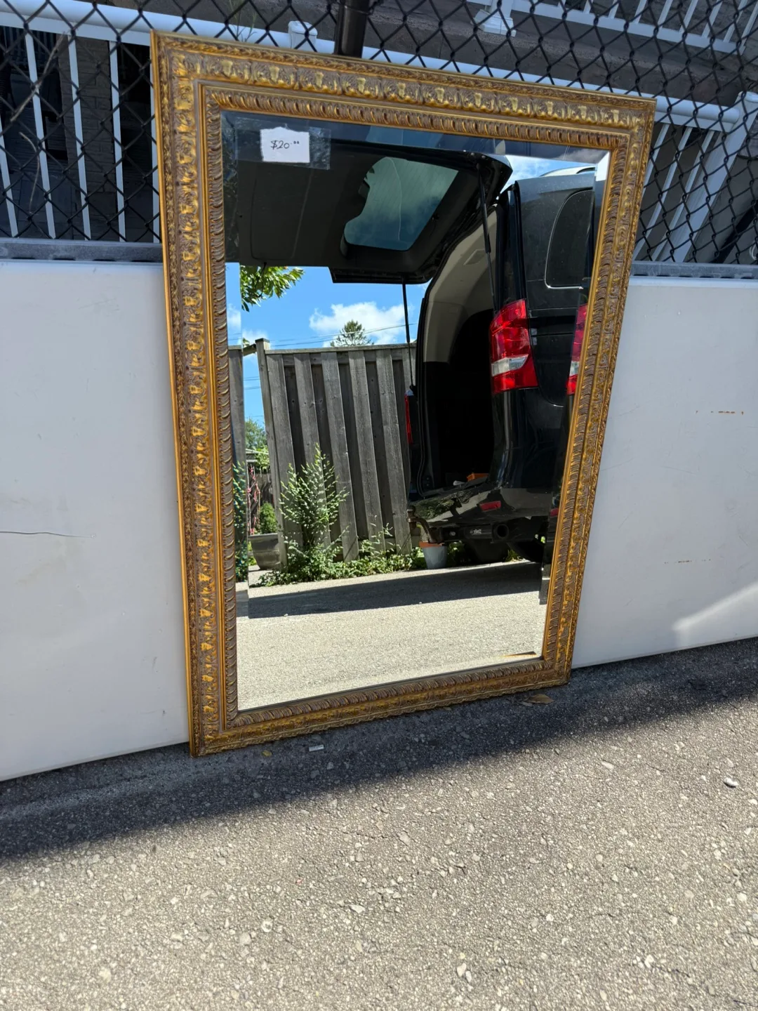 Large Gold Framed Mirror