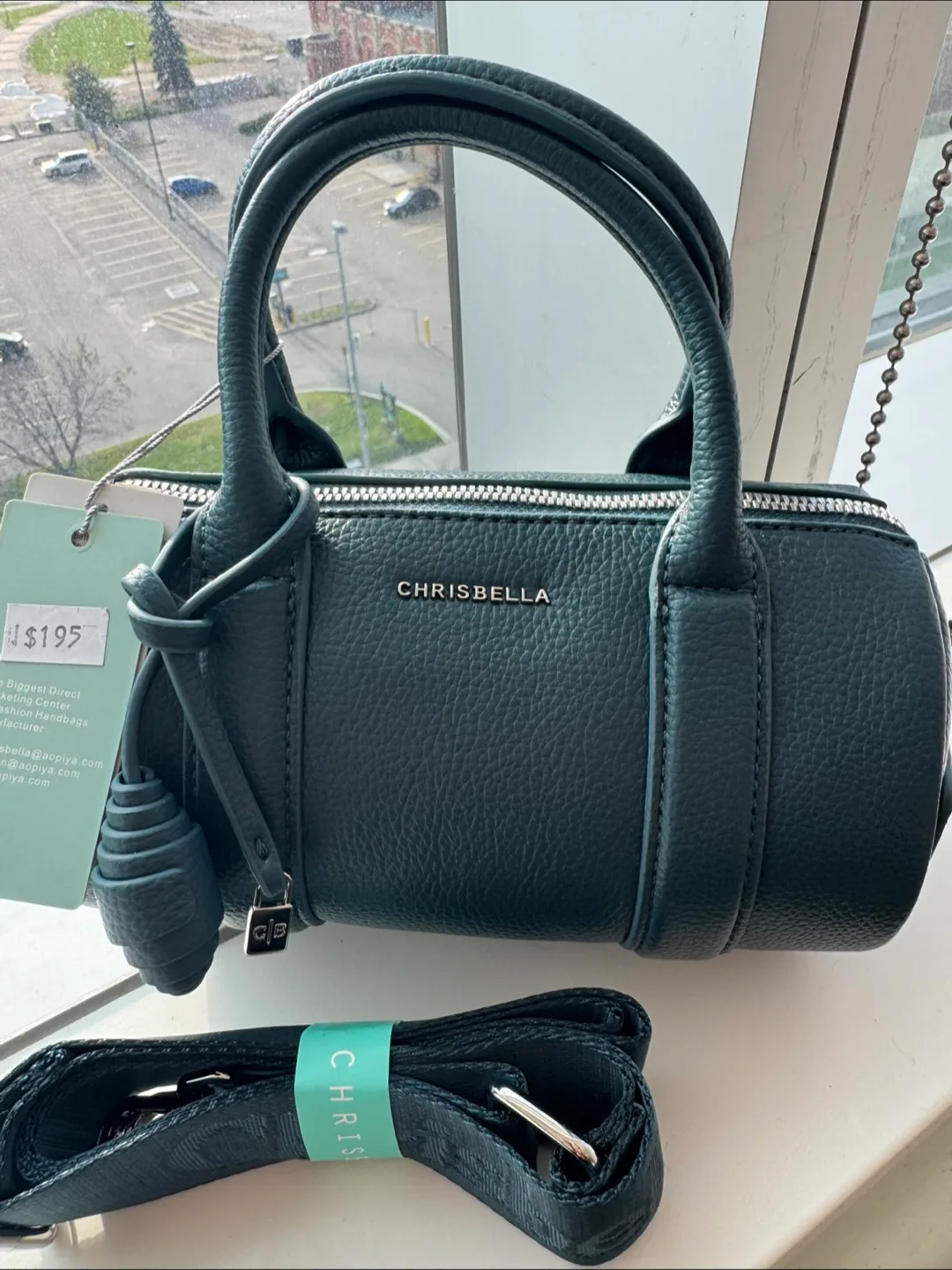 Chrisbella Green mini bag image indicator(2)