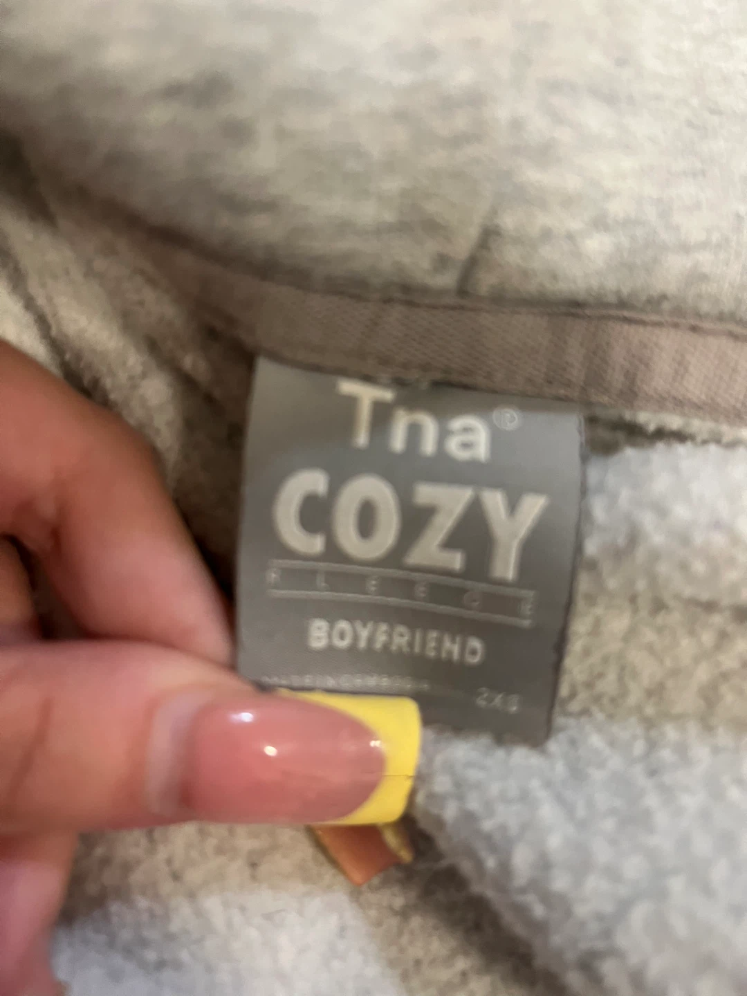 Tna Cozy Fleece Boyfriend Zip Hoodie 2XS - photo 2