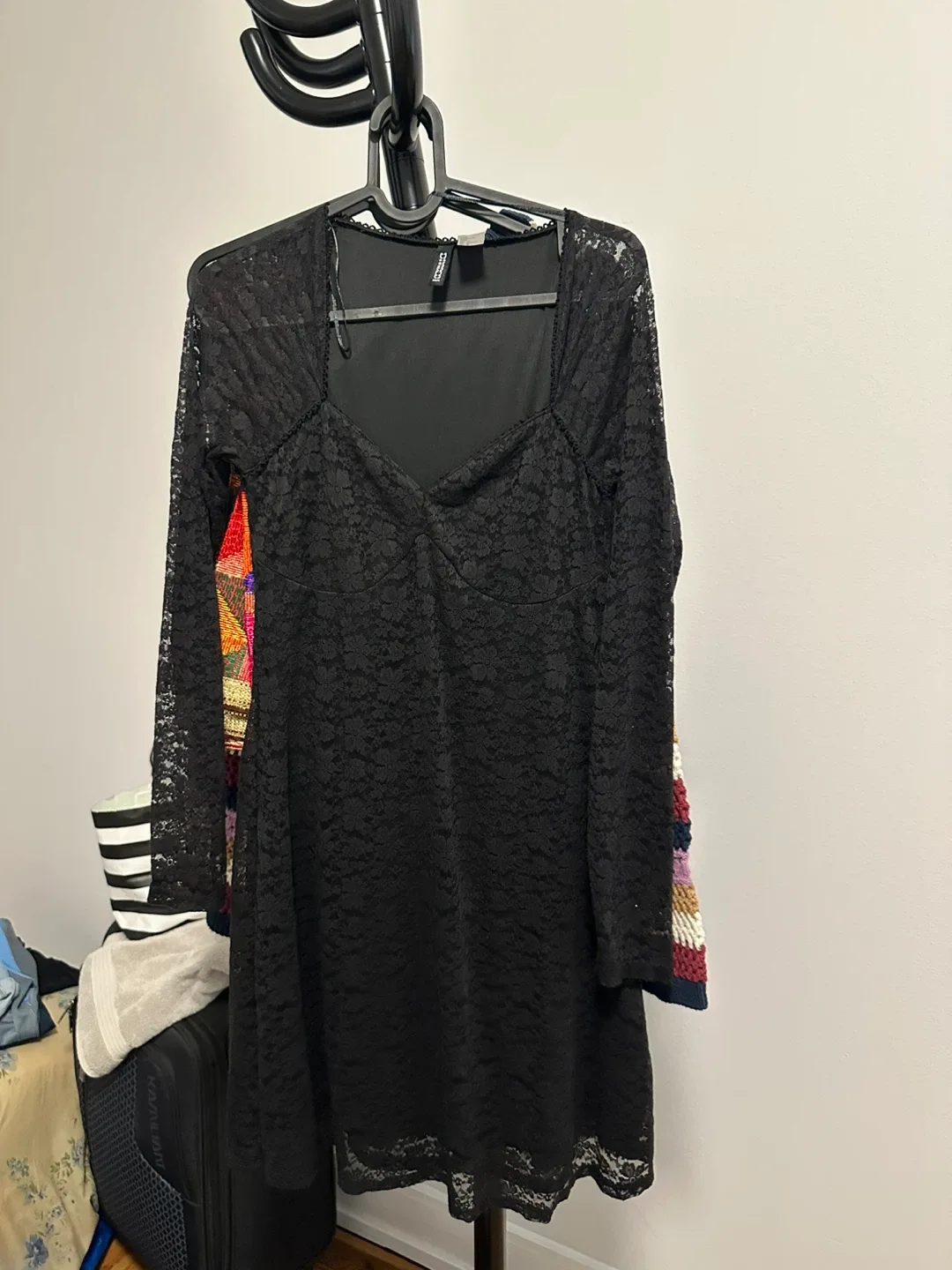 H&M Black Lace Dress thumbnail