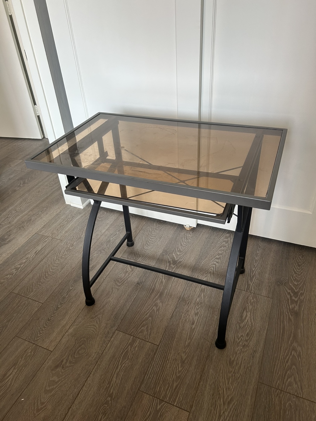 Glass Top computer desk