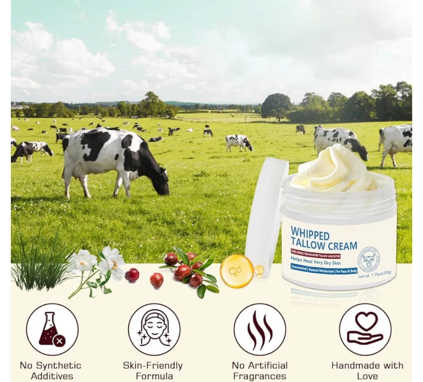 Whipped Beef Tallow - All Natural Moisturizer image indicator(7)