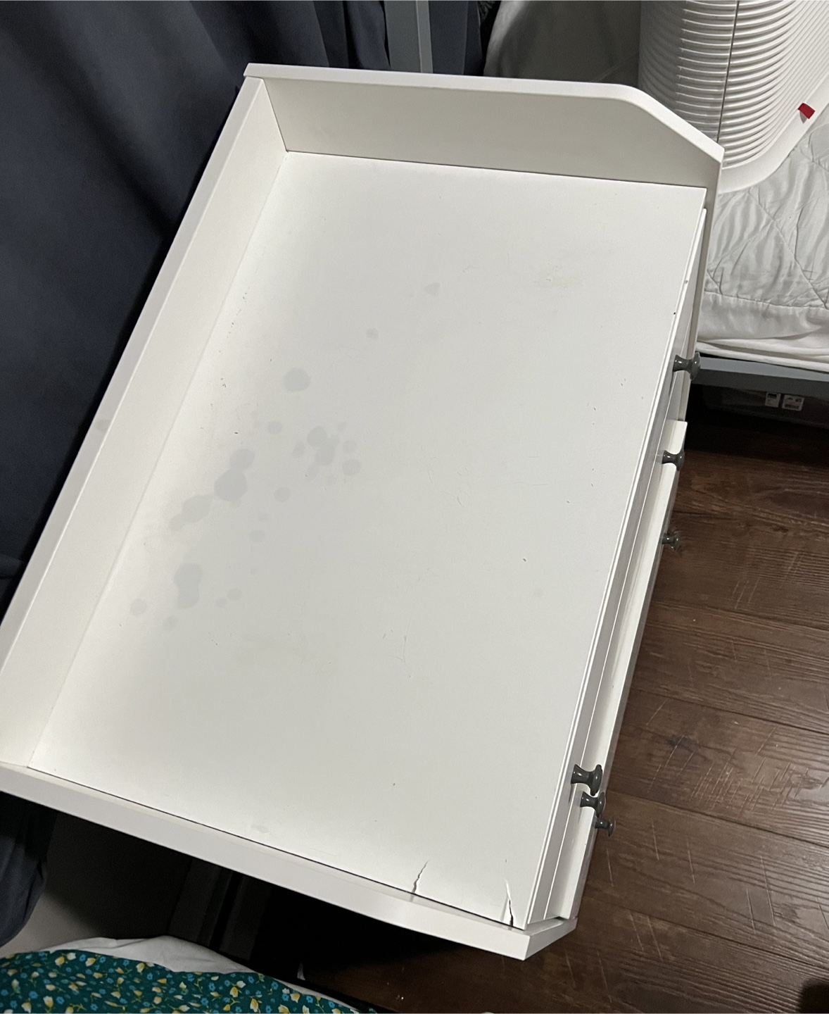 White 3-Drawer Dresser - photo 3