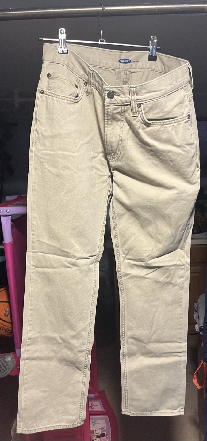 Old Navy Straight Khaki Jeans