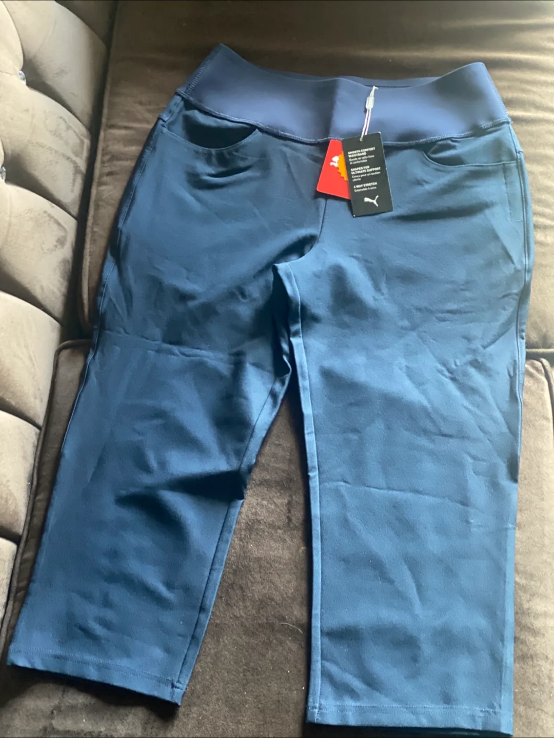 Puma Joy Golf Navy Pants - Size 4, New thumbnail