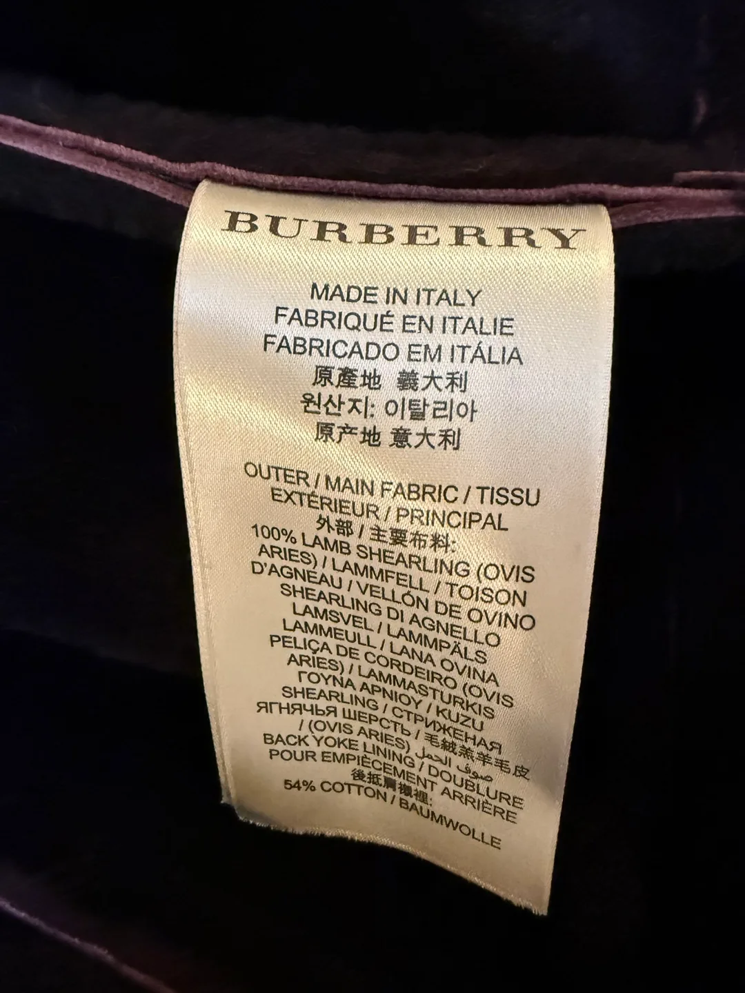 Burberry Brit Burgundy Leather Coat Size 4 image indicator(6)