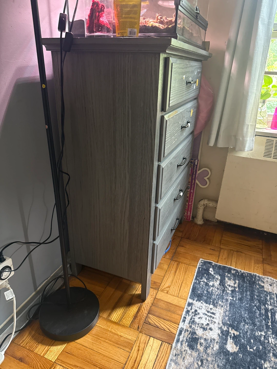 Gray 5-Drawer Dresser - photo 3