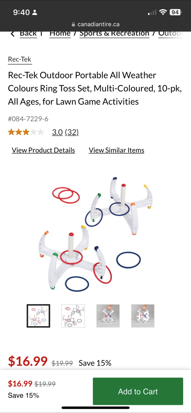 Rec-Tek Ring Toss & Spring Fling Rebound ball - photo 2