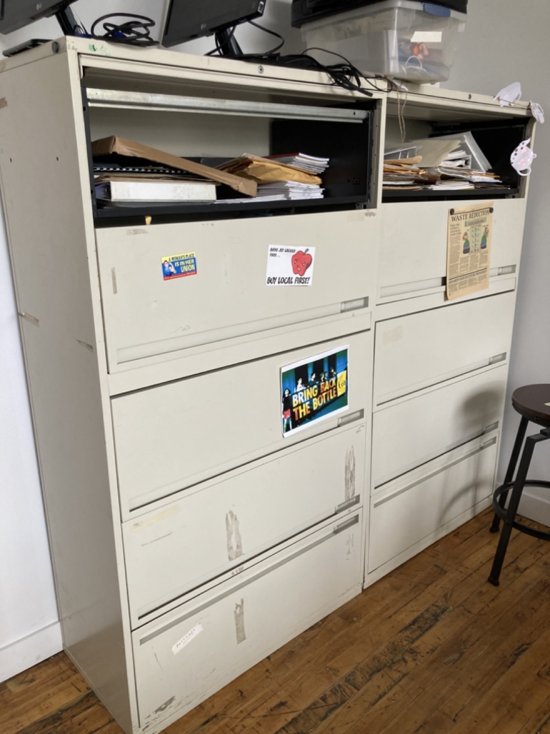 Large filing cabinets