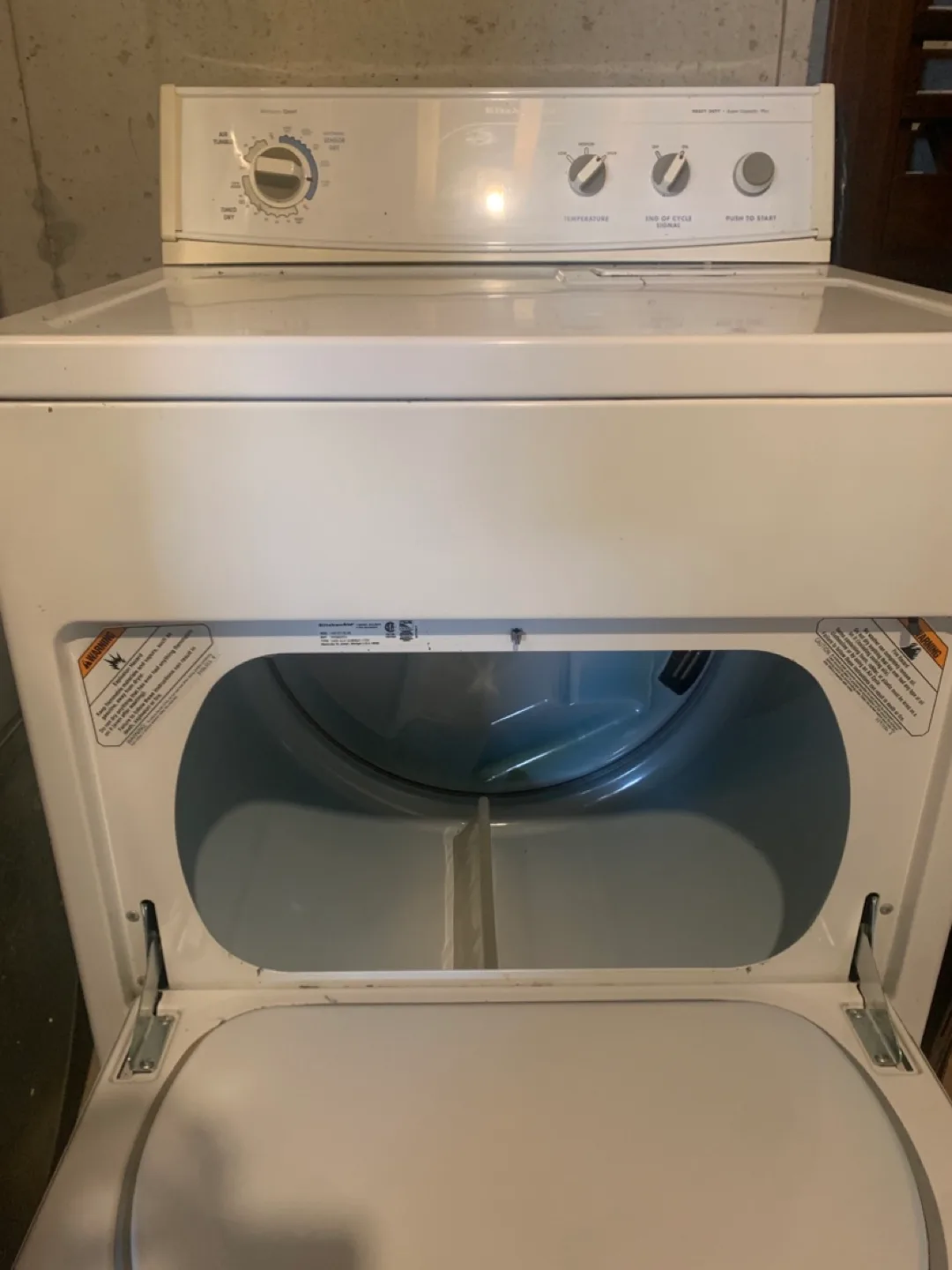 Kitchen aid whisper quiet Heavy Duty Super Capacity Dryer image indicator(2)