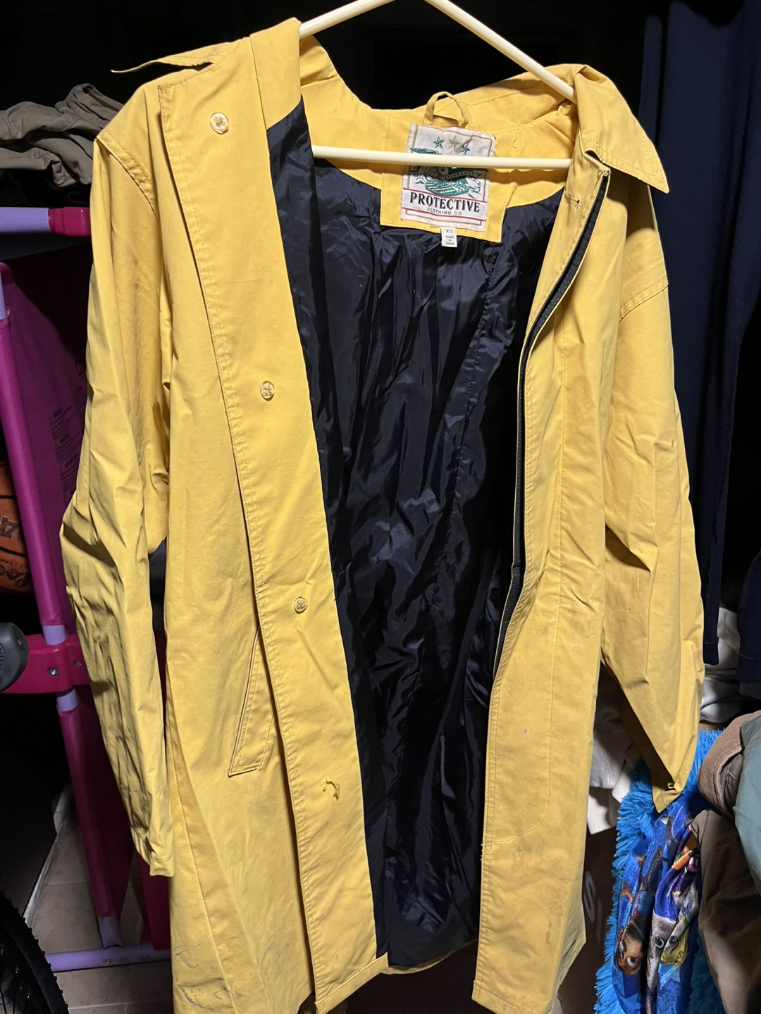 Protective Yellow Rain Jacket