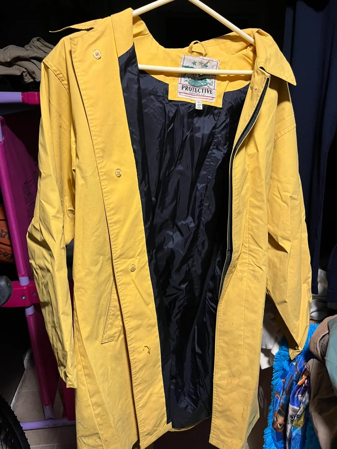 Protective Yellow Rain Jacket thumbnail