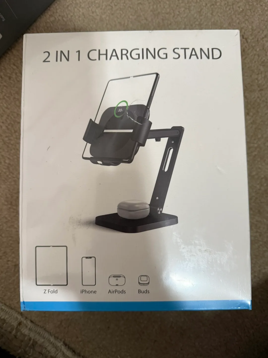 Wireless 2-in-1 Charging Stand - Samsung Galaxy Z Fold & Buds thumbnail