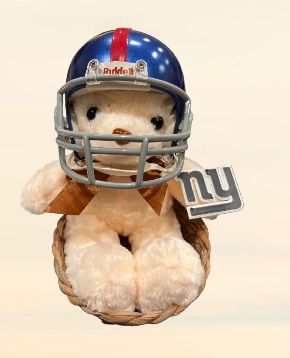 New York Giants Teddy Bear with Helmet and Trading Cards image indicator(3)