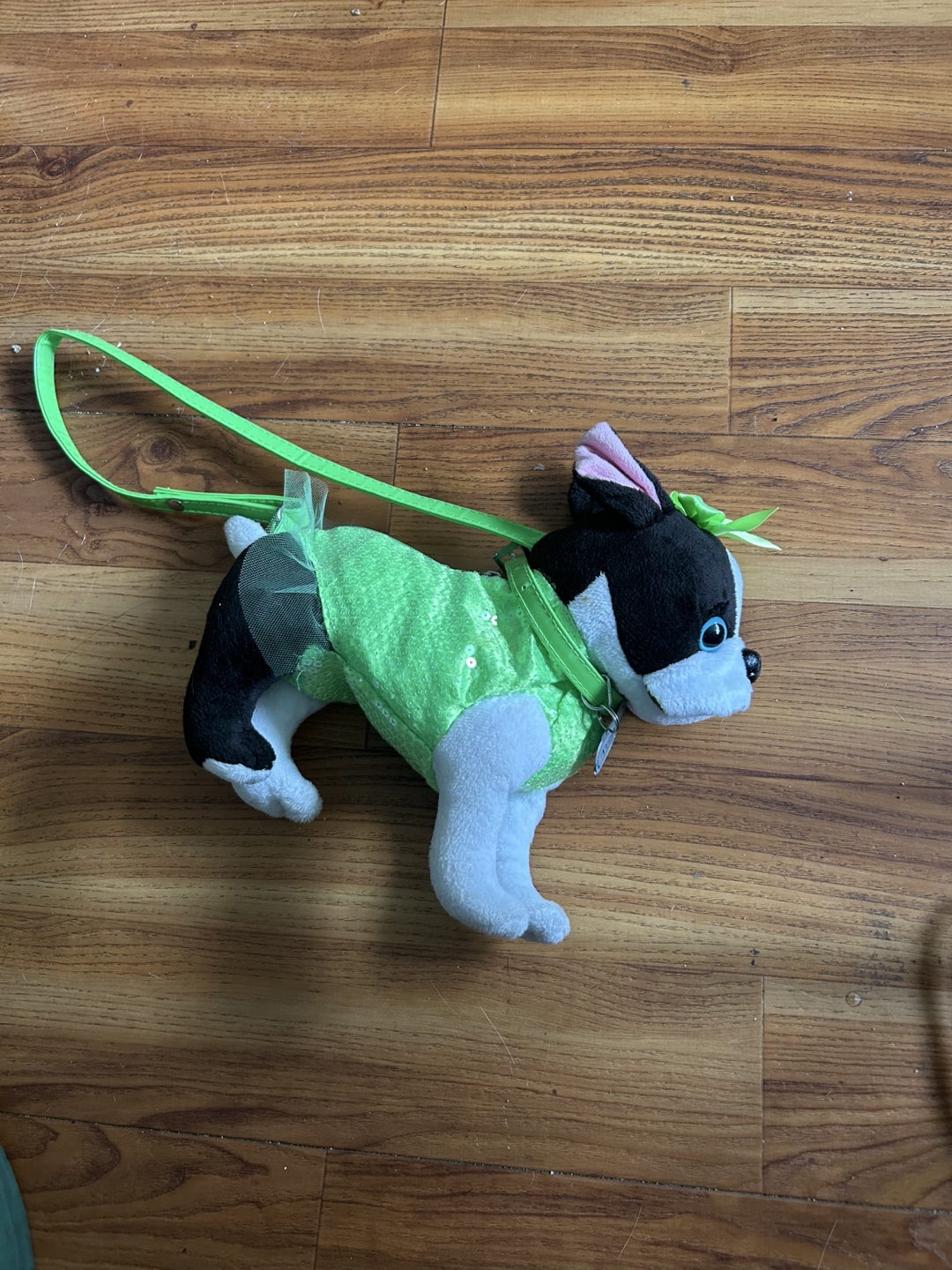 Plush Boston Terrier Dog Shoulder Purse - photo 2