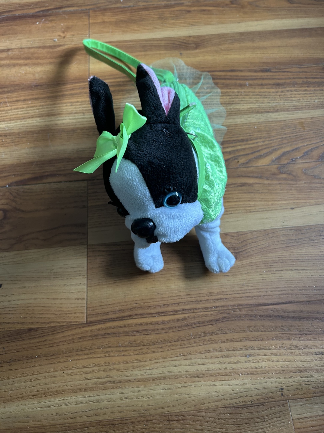 Plush Boston Terrier Dog Shoulder Purse