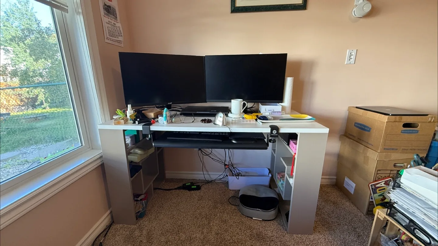 4-tier Desk with Build in Shelves thumbnail