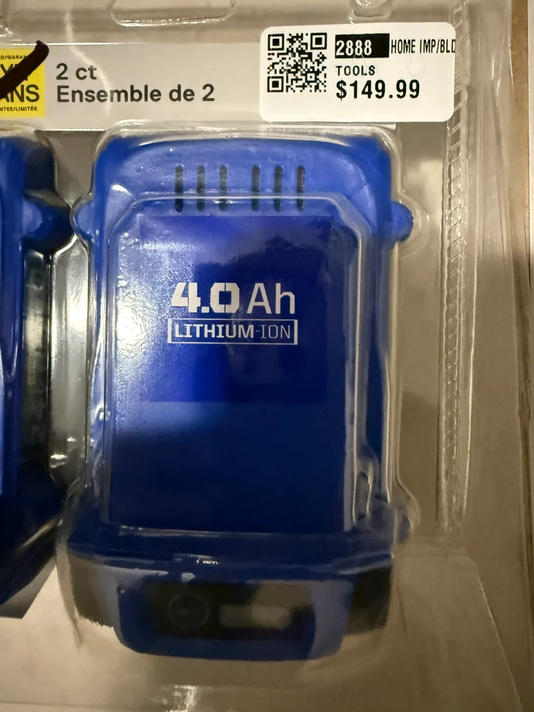 Kobalt 24-volt 4.0 Ah Lithium-Ion Batteries - 2 Pack thumbnail