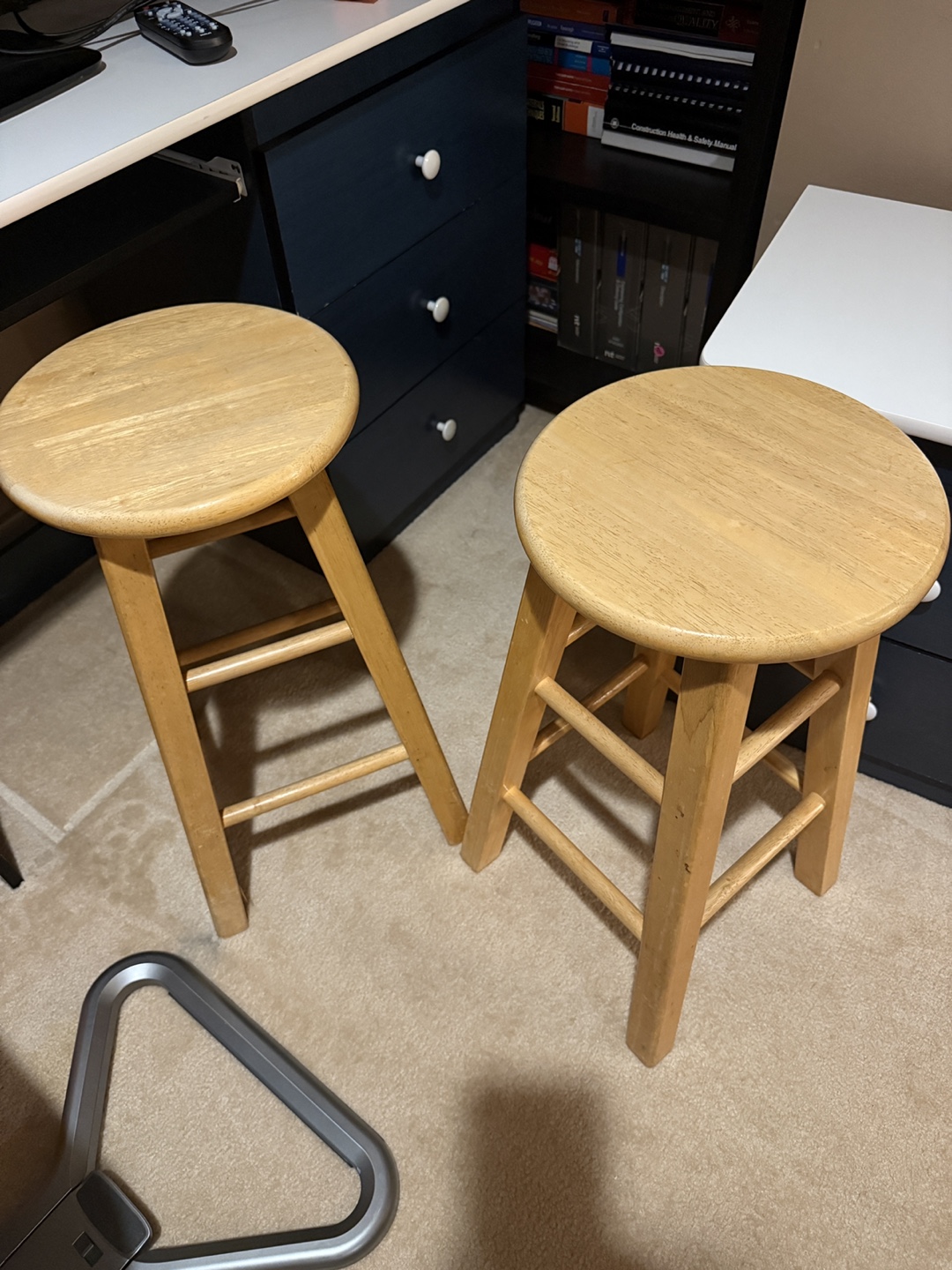 4 x 24" Natural Wood Stools